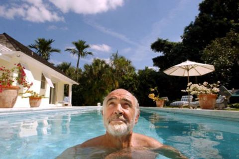 Sir Sean Connery's luxurious residence in Bahamas.