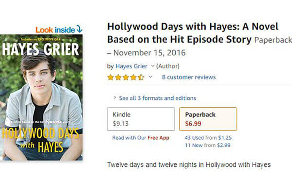 Hayes Grier's Amazon book