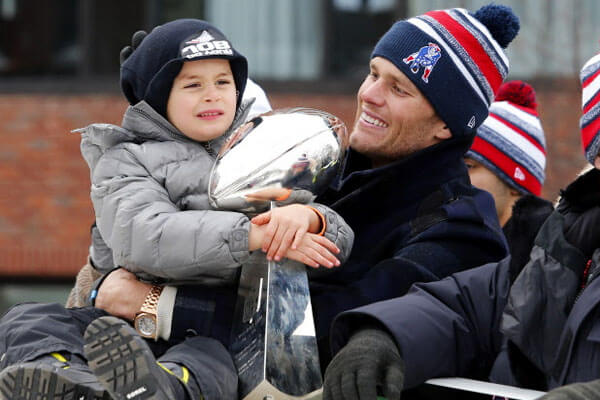 Tom Brady and son Benjamin Brady