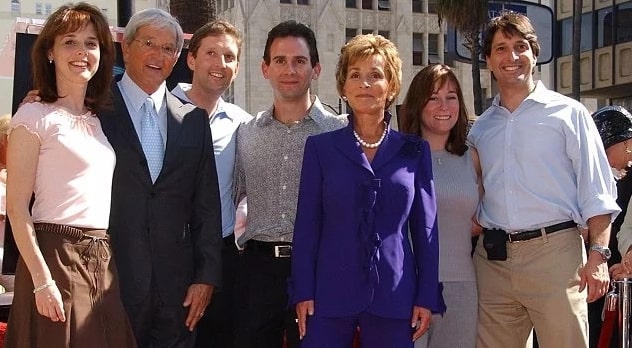 Jerry Sheindlin with his partner Judy Sheindlin and their kids