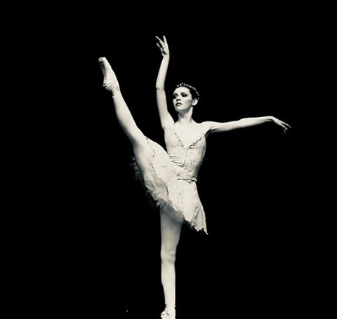 Kasha Kropinski , Hell on Wheels actress during her ballet performance.