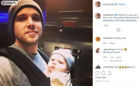 Beaux is the first child of Max Thieriot.