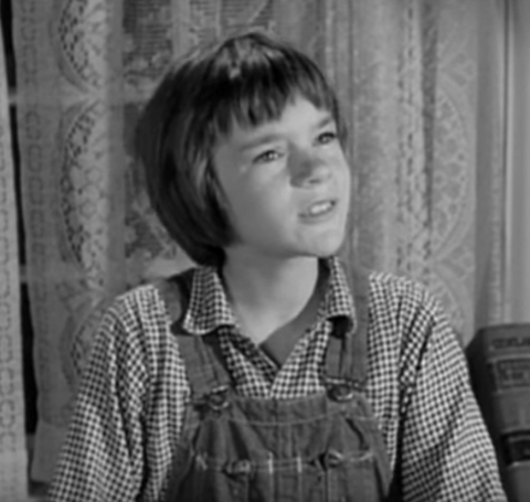 Badham as a kid acting in her role.