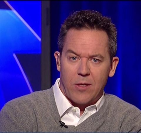 Greg Gutfield in a grey sweater on his show.