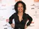 Karrine Steffans in a black top at an event.