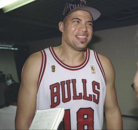 Bison Dele in the kit of Chicago Bulls.