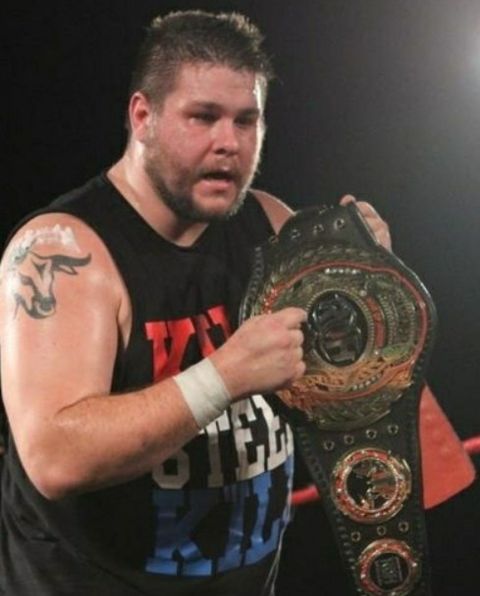Kevin Owens after winning Ring Of Honor World Heavyweight Champion
