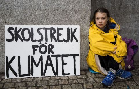 Greta Thunberg is a school student.