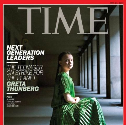 Greta made the Times Magazine cover in 2019.