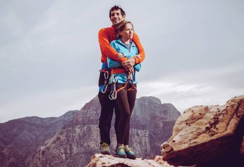 Alex Honnold with his girlfriend.