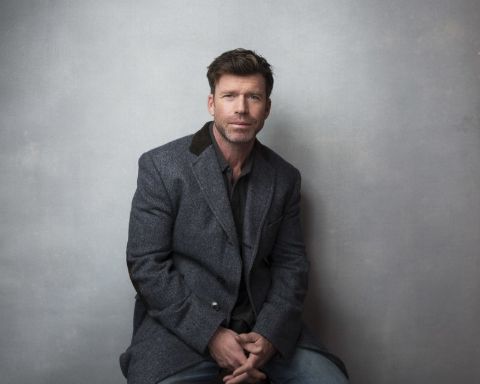  Nicole Muirbrook's husband, Taylor Sheridan during one of his photoshoots.