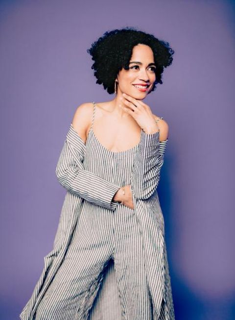 Lauren Ridloff giving a pose in one of her photoshoots.
