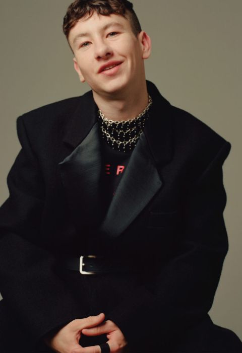 Barry Keoghan giving a pose in one of his photoshoots.