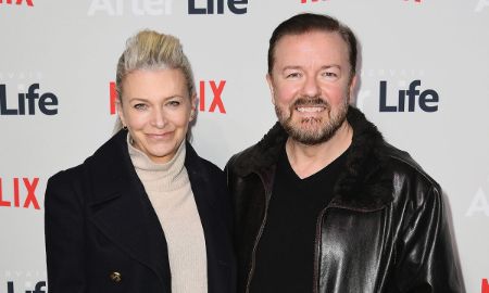 Jane Fallon With Her husband Ricky Gervais